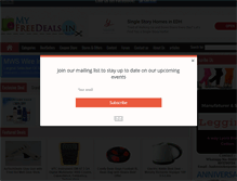Tablet Screenshot of myfreedeals.in